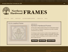 Tablet Screenshot of northernhardwoodframes.com